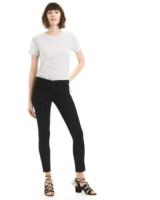 Pantalones de mezclilla ajustados CLUB MONACO 'SONICA' dobladillo crudo en negro talla 28 Foto 1 de 4