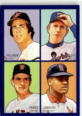 UD Goudey 2009 4 en 1 azul Nolan Ryan Gibson Perry Palmer #35-28 Foto 1 de 2
