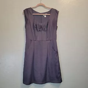 LOFT Womens Sz 6 Sleeveless Sheath Dress Wedding Guest Mauve Purple Satin Silky - Picture 1 of 6