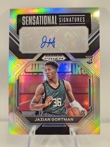 2023-24 Panini Prizm Draft Picks JAZIAN GORTMAN RC AUTO SILVER PRIZM #SS-JAZ RC