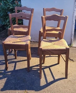 Set of 4 old Louis Philippe chairs. - Picture 1 of 7
