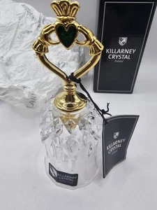 Killarney Irland Bell Lead Crystal 22ct Gold Plated NEW - Picture 1 of 7