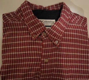 Men's Columbia Sportwear Long Sleeve Plaid Button front Shirt Size XL - Picture 1 of 5