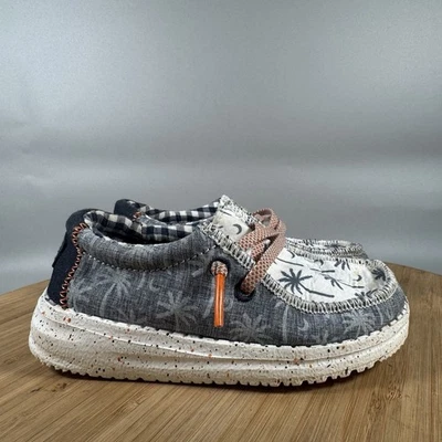 Zapatos informales Hey Dude Wally Tropicales para niños pequeños talla 8 azul blanco Foto 1 de 4
