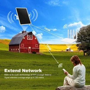Long Distance WiFi Signal Booster with Efficient Solar Charging System - Bild 1 von 7