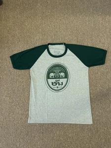 [L] Unisex Chang Lager Beer Thailand Kurzarm T-Shirt Grau Raglan Grün - Bild 1 von 7