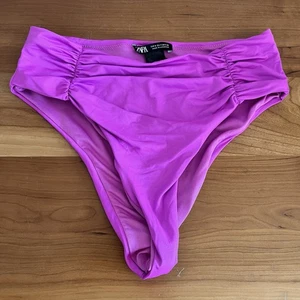 Women’s Zara High Rise Cheeky Bikini Bottoms Pink Size Small - Picture 1 of 4