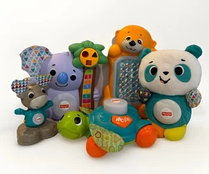 Fisher Price Linkimals interaktives Spielzeug 5 Stück Schildkröte Koala Elch Panda Otter - Bild 1 von 11