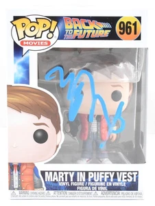 Michael J. Fox Autographed Marty Vest Funko Pop #961 BTTF - Beckett W Hologram - Picture 1 of 3