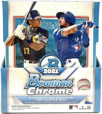2021 Bowman Chrome Baseball Hobby Box - Image 1 of 2