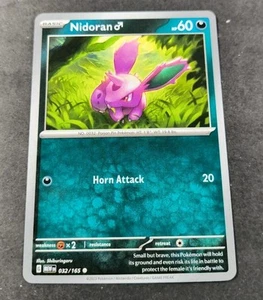 Pokemon 151 Nidoran Common Card 032/165 NM - Picture 1 of 1