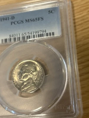 1941-D FS Jefferson  PCGS Graded MS65 Full Steps - Image 1 of 4