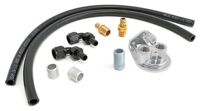 Transdapt 1012 Single Oil Filter Relocation Kit For LS Oil Pans 10AN Fitting - Image 1 of 4