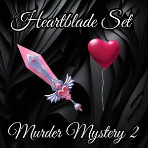 Murder Mystery 2 MM2 Heartblade Set im Spiel Artikel - jetzt sehr selten! - Bild 1 von 1