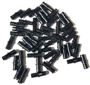LEGO 50x Black 2780 / 61332 Technic Pin with Short Friction Ridges - Picture 1 of 1