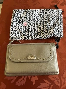 BRIGHTON PRETTY TOUGH COLLECTION ROX WORK BELT CONVERTIBLE CROSSBODY ZINC - Picture 1 of 11