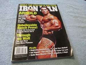 IRONMAN Iron Man Bodybuilding Magazine Aug 2009 Arnold! Pages of Rare Photos! - Picture 1 of 12