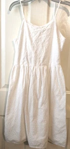 Thereabouts Mädchen weiß ärmellos Sommerkleid Größe XL 16 Neu mit Etikett - Bild 1 von 4