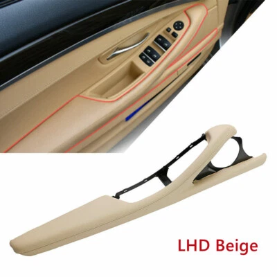 Revestimiento de puerta interior LHD para BMW Serie 5 F11 F10 F18 2010-2017 manija de puerta BEIGE - Imagen 1 de 4