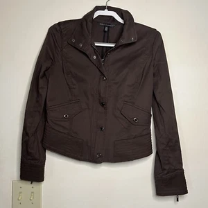White House Black Market Utility Jacke Reißverschluss Druckknopf Frontreißverschluss Bündchen Damen 6 - Bild 1 von 11