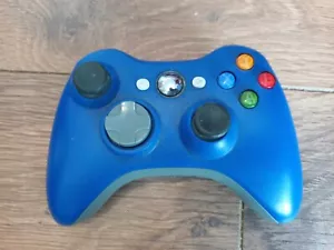 XBOX 360 WIRELESS CONTROLLER  BLUE tested - Picture 1 of 2
