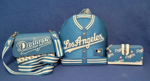 LOUNGEFLY MLB LOS ANGELES DODGERS PURSE BUNDLE Cover