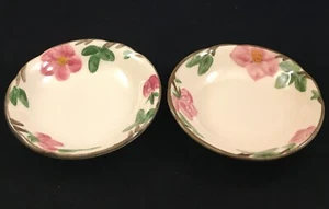 Set of 2 Franciscan Desert Rose 5" Berry Dessert Fruit Bowls Multiple Stamps - Picture 1 of 7