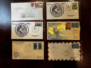 Apollo 15 Space July-Aug 1971 ITALY 6 Covers Tracking Stations !! - Picture 1 of 2