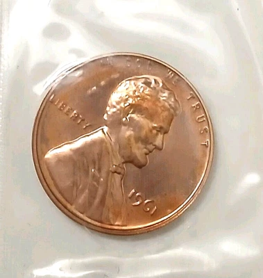 1961 Lincoln Proof Penny Cent in Original US Mint Cellophane Packaging     M4 - Image 1 of 4
