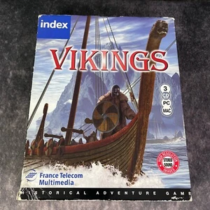 Vikings PC Game w/Manual CD-Rom Original Big Box Historical Adventure Game - Picture 1 of 8