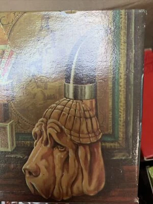 VINTAGE AVON BLOODHOUND DOG PIPE COLOGNE DECANTER Full Never Used - Image 1 of 4