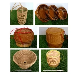 WOVEN Wicker Bowl Tray Plate Basket Home Decorate Weave Handmade Gift Present - Picture 1 of 16