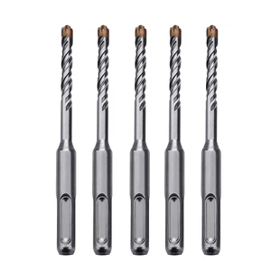 Paquete de 5 brocas percuto rotativas SDS plus 15/64 pulgadas X 8,26 pulgadas, taladro de hormigón B - Imagen 1 de 12