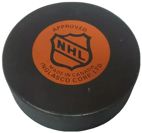 CRACKING LOGO! QUEBEC NORDIQUES APPROVED NHL INGLASCO OFFICIAL HOCKEY PUCK 🇨🇦 Cover
