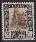 COLONIE LIBIA 1926-30 PITTORICA DENT.11 30 CENTESIMI USATO