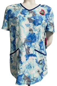 Scrubstar Women's Stretch Ultra Soft Premium Fashion Color Wash Scrub Top Size M - Picture 1 of 12