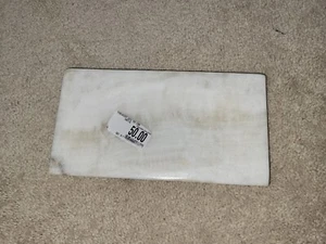 The Threadery Marble Cream Onyx Bathroom Stone Tray Bed Bath & Beyond New - Picture 1 of 5