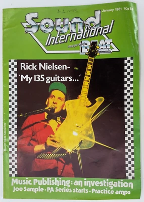 Sound International Magazine Jan 1981 Rick Nielsen-Echo & Bunnymen-Joe Sample - Image 1 of 3