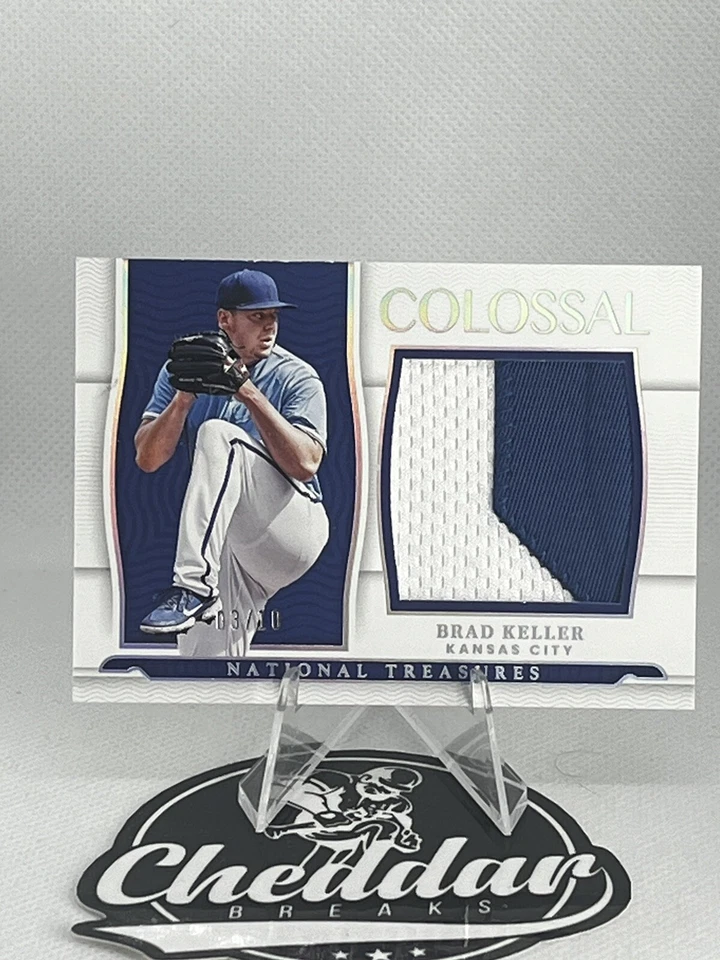 2022 Panini National Treasures Colossal Materials /10 Brad Keller - Image 1 of 2