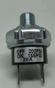Interruptor de presión del tanque del compresor de aire 165 psi encendido 200 psi suspensión de aire apagado 1/8NPT - Imagen 1 de 4