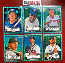 2021 Topps Chrome Platinum Anniversary Edition AQUA REFRACTOR Card YOU PICK