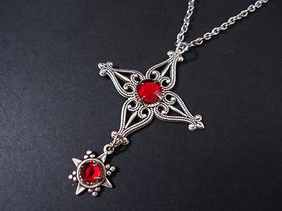 Colar/pingente gótico VITORIANO estrela de filigrana renascimento medieval CRUZ - Imagem 1 de 3