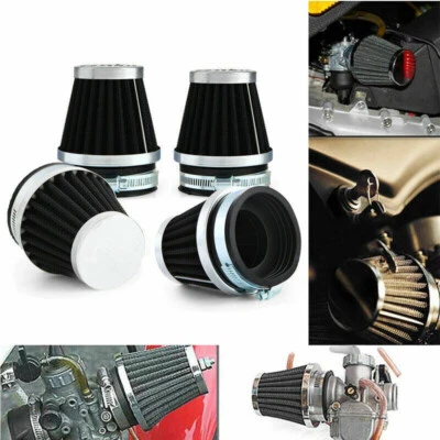 4x Black 52mm Air Intake Filter Cleaner Pod For BMW F650 F650CS F700GS F800GS Foto 1 de 4