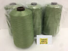 A & E Wildcat Plus Tex35, Green Sage 32602, 4ea/16oz Textured Polyester Thread