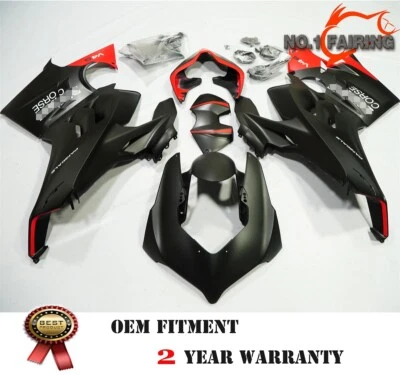 Kit de carenado negro mate para Ducati Panigale 2023-2024 V4 S/SP/R kit de carrocería ABS Foto 1 de 4