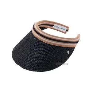 Sombrero visera Helen Kaminski Bianca a rayas negras carbón 135258563 - Imagen 1 de 12