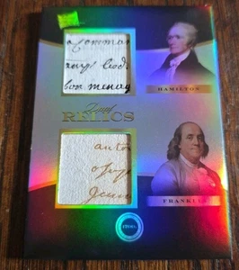 2024 Pieces of the Past 1700s Edition Dual Relic Hamilton & Franklin #280  - Picture 1 of 3
