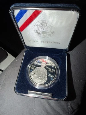 2004 United States Mint Thomas Edison Silver dollar - Image 1 of 2