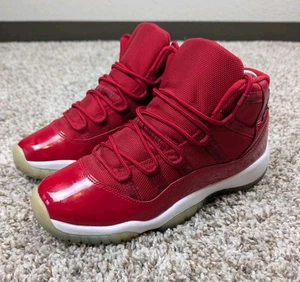 Nike Air Jordan 11 Win Like 96 Boys 7Y Red Basketball Shoes Sneakers 378038-623 - Picture 1 of 11