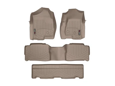 WeatherTech FloorLiner for 2001-2006 Chevrolet Tahoe - Full Set, Tan - Image 1 of 4